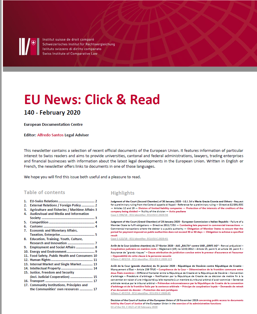 EU News: Click & Read 140
