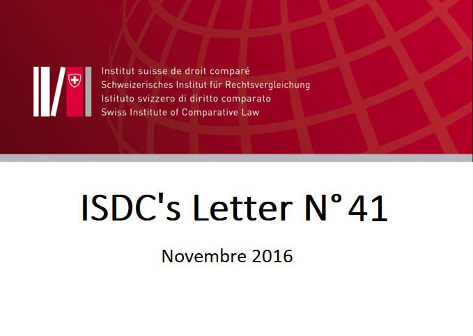 ISDC'S LETTER N°41
