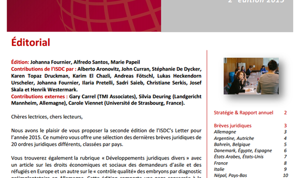 ISDC's Letter N°38