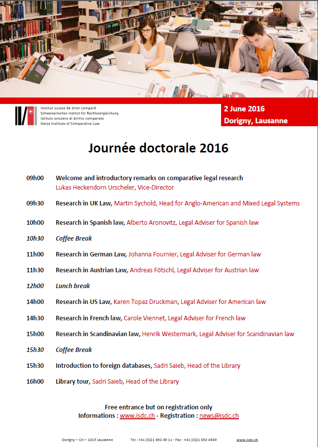 Journée doctorale 2016