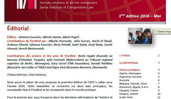 ISDC's Letter N°40