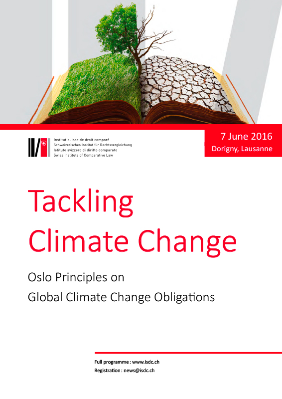 Tackling Climate Change : Oslo Principles on Global Climate Change Obligations