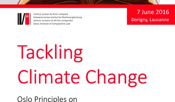 Tackling Climate Change : Oslo Principles on Global Climate Change Obligations