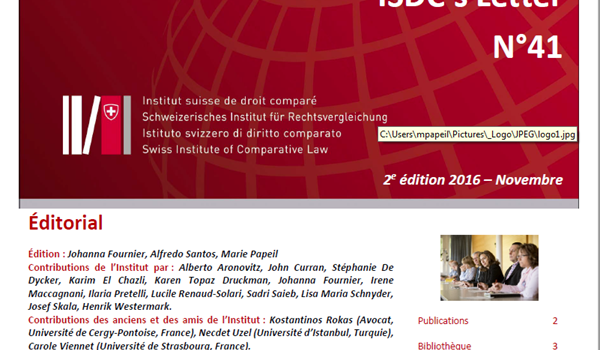 ISDC'S LETTER N°41