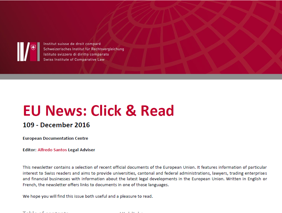 EU NEWS : CLICK & READ 109