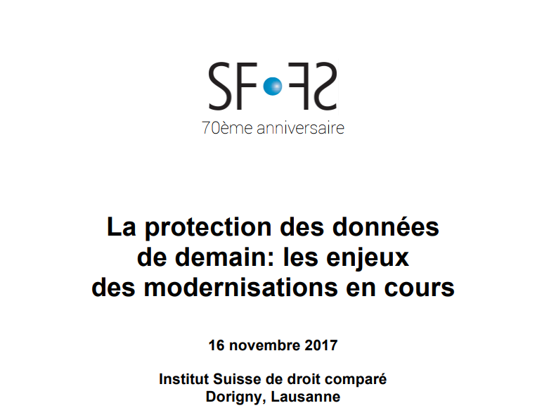 La protection des données de demain: les enjeux des modernisations en cours