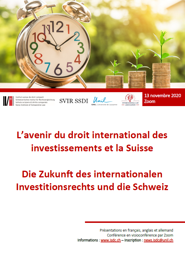 L’avenir du droit international des investissements et la Suisse