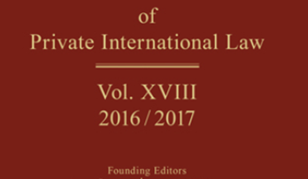 Yearbook of Private International Law 