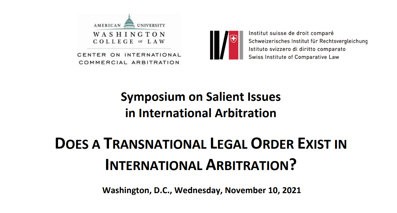 Symposium on Salient Issues in International Arbitration 
