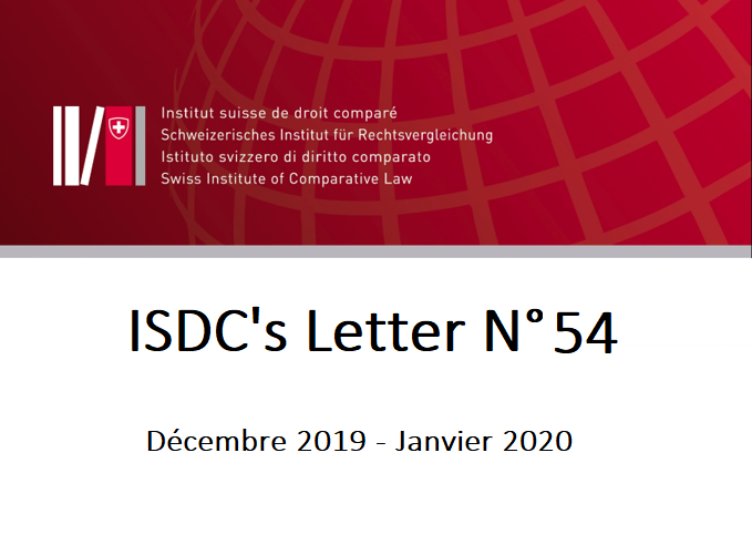 ISDC'S LETTER N°54