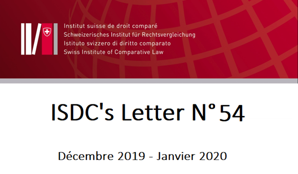 ISDC'S LETTER N°54