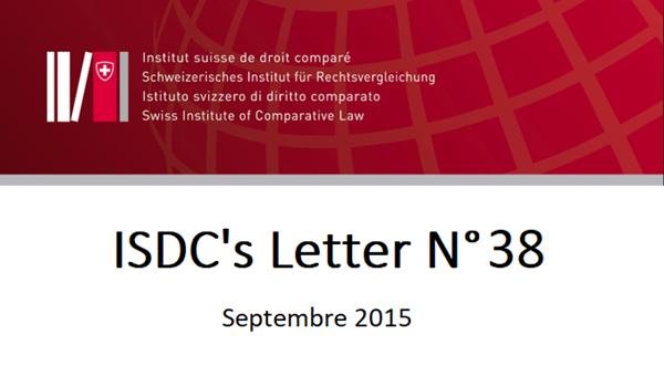 ISDC's Letter N°38