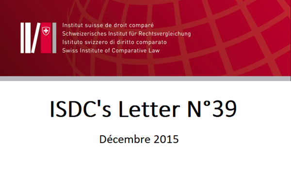 ISDC's Letter N°39 