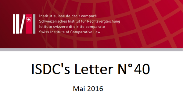 ISDC's Letter N°40