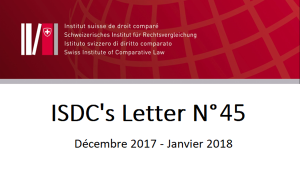 ISDC'S LETTER N°45