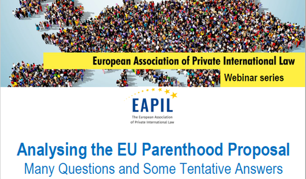 Analysing the EU Parenthood Proposal : Many Questions and Some Tentative Answers