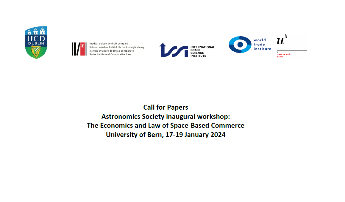 Astronomics Society inaugural workshop:The Economics and Law of Space-Based Commerce