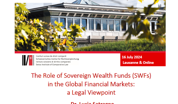 The Role of Sovereign Wealth Funds in the Global Financial Markets: a Legal Viewpoint