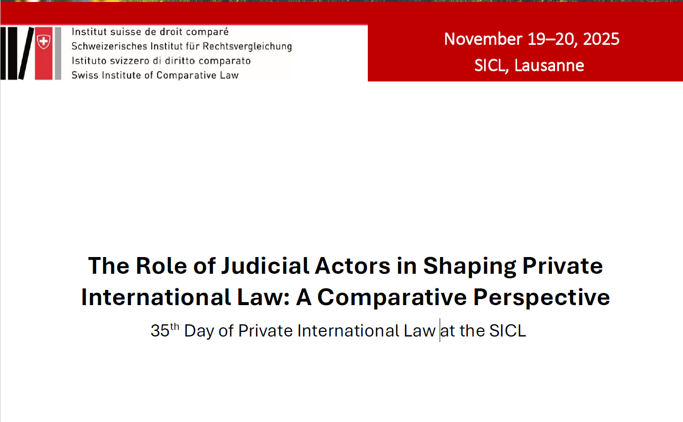 The Role of Judicial Actors in Shaping Private International Law: A Comparative Perspective