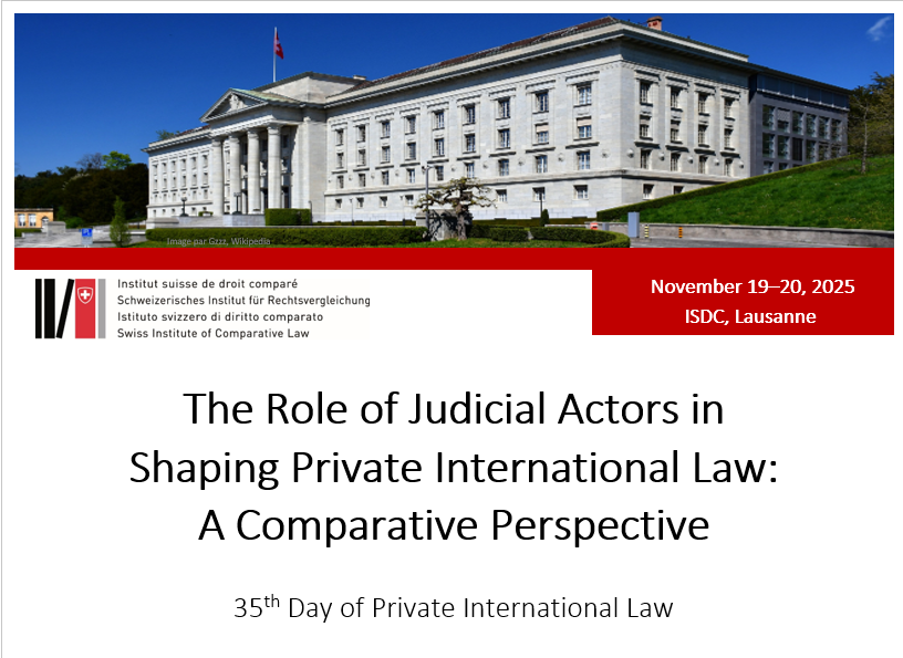 The Role of Judicial Actors in Shaping Private International Law: A Comparative Perspective