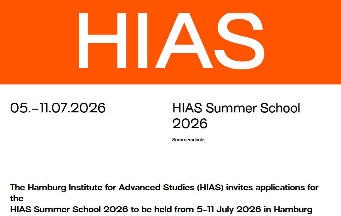 Call for Applications - HIAS Summer School 2026